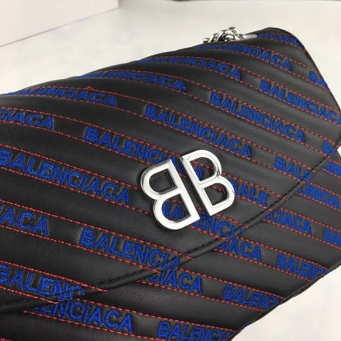 BALENCIAG巴黎世家 專櫃最新 電腦logo繡花 斜挎單肩包 59019  BL1597